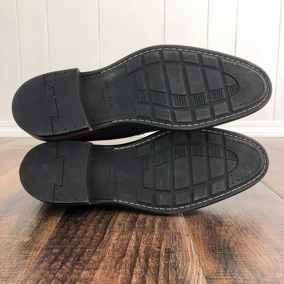 Cole Haan Leather Wingtip Derby Shoe Brogue Details GrandOS C24112 Size 11 Black - Picture 11 of 16